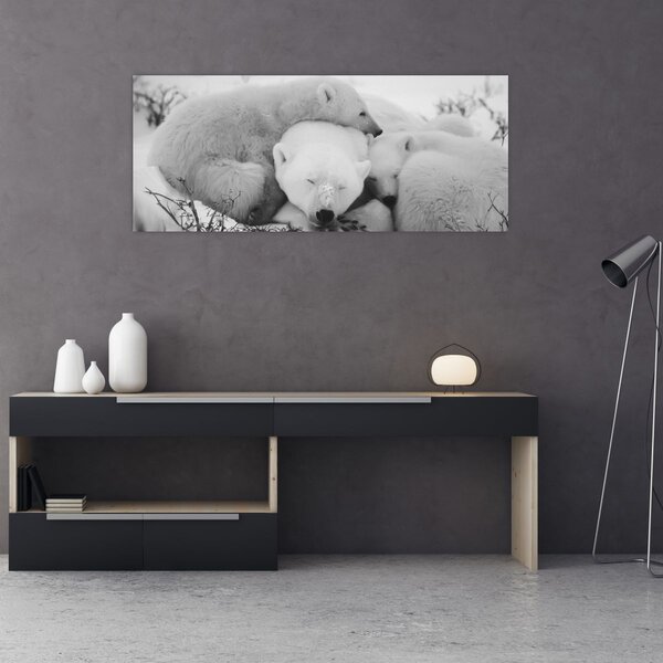 Slika - Polarni medvjedi (120x50 cm)