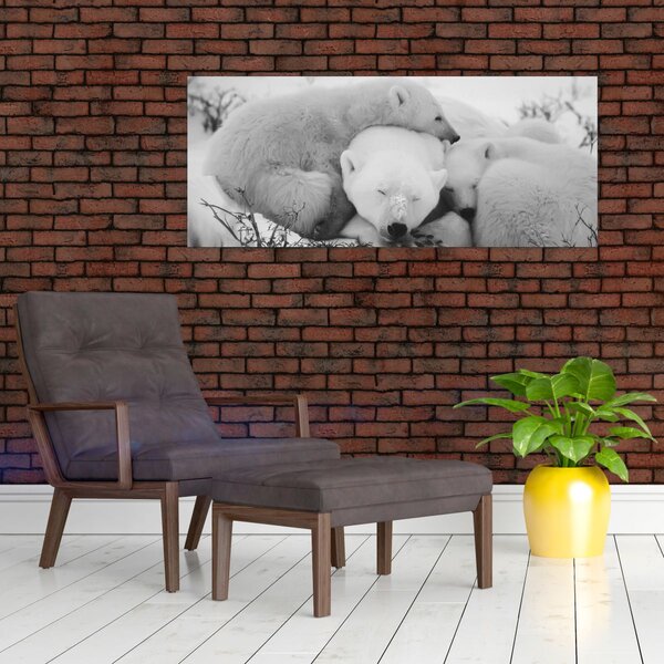 Slika - Polarni medvjedi (120x50 cm)