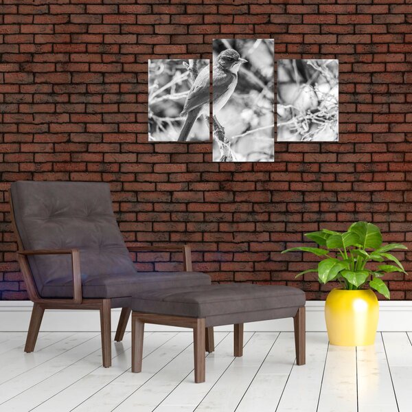 Slika - Plava ptica zimi (90x60 cm)