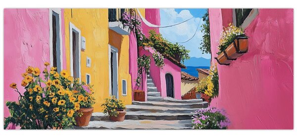 Slika - Ružičasta uličica (120x50 cm)