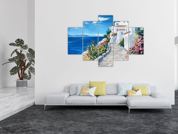 Slika - Uličica uz more (150x105 cm)