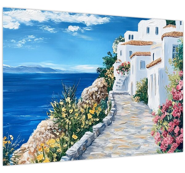 Slika - Uličica uz more (70x50 cm)