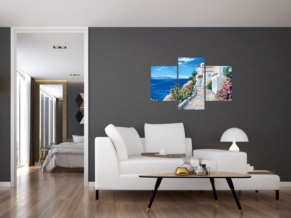 Slika - Uličica uz more (90x60 cm)