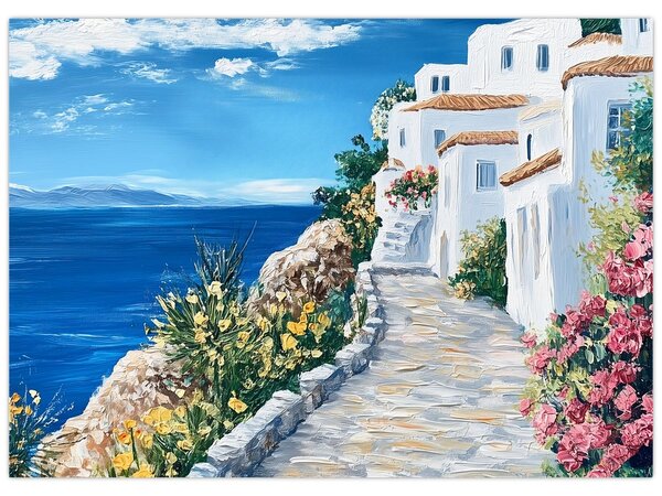 Slika - Uličica uz more (70x50 cm)