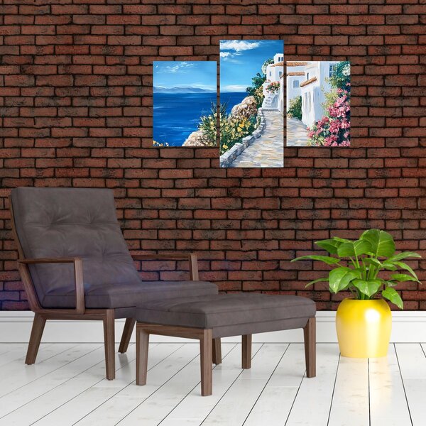 Slika - Uličica uz more (90x60 cm)
