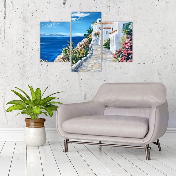 Slika - Uličica uz more (90x60 cm)