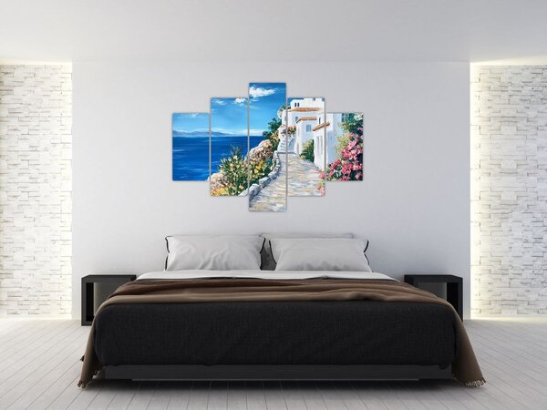Slika - Uličica uz more (150x105 cm)