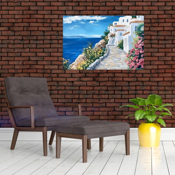 Slika - Uličica uz more (90x60 cm)