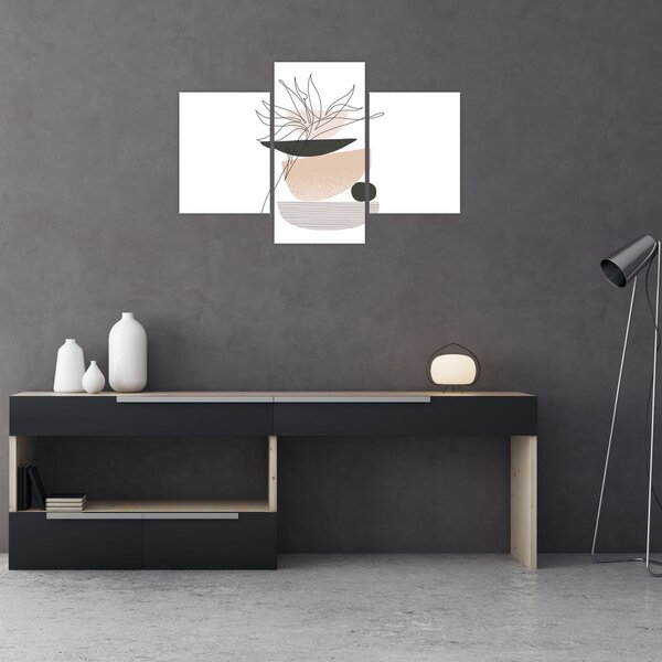 Slika - Crtano cvijeće N⁰1 (90x60 cm)