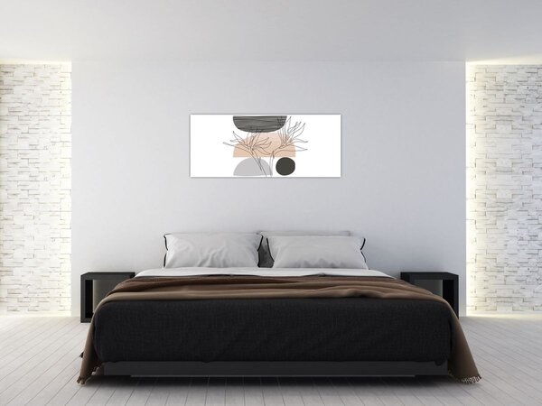 Slika - Crtano cvijeće N⁰2 (120x50 cm)