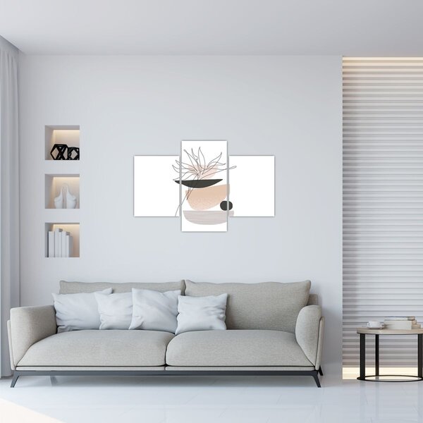 Slika - Crtano cvijeće N⁰1 (90x60 cm)