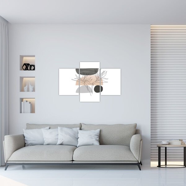 Slika - Crtano cvijeće N⁰2 (90x60 cm)