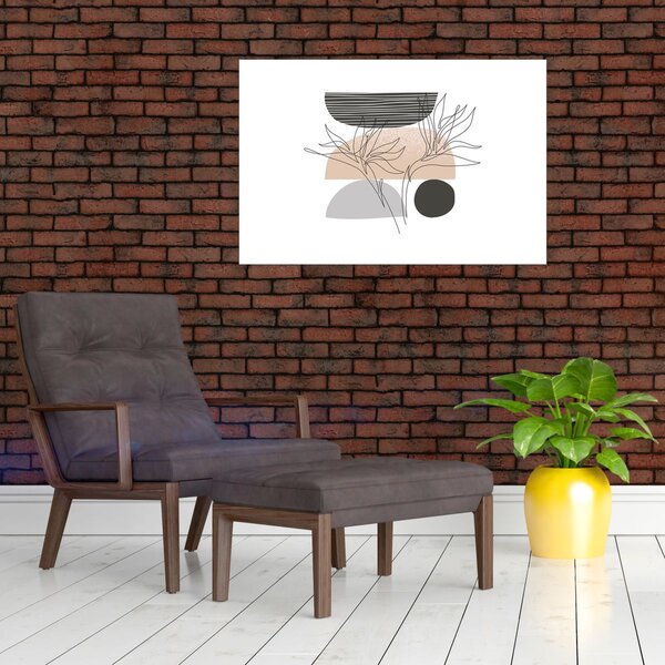 Slika - Crtano cvijeće N⁰2 (90x60 cm)
