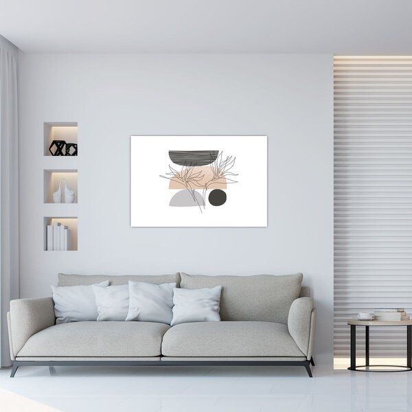 Slika - Crtano cvijeće N⁰2 (90x60 cm)