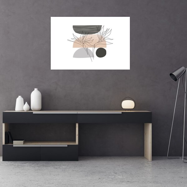 Slika - Crtano cvijeće N⁰2 (90x60 cm)
