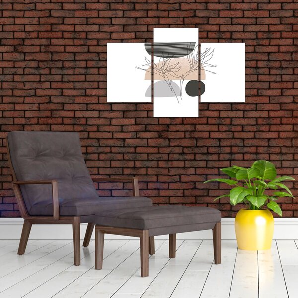 Slika - Crtano cvijeće N⁰2 (90x60 cm)