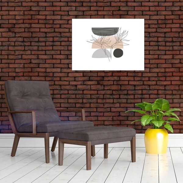 Slika - Crtano cvijeće N⁰2 (70x50 cm)