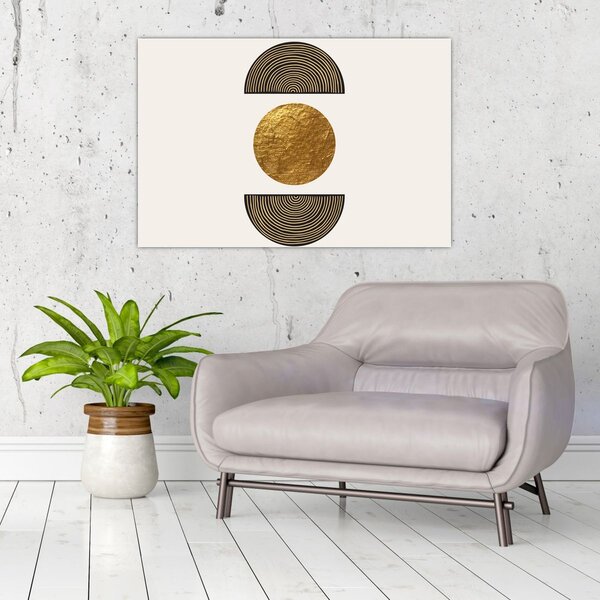 Slika - Zlatni ukras N⁰1 (90x60 cm)