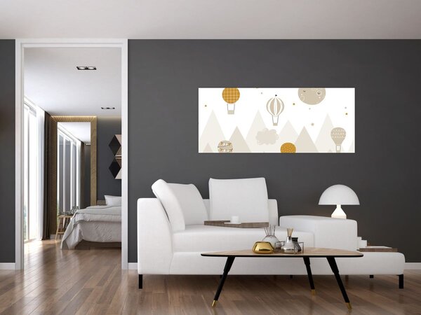 Slika - Leteći baloni (120x50 cm)
