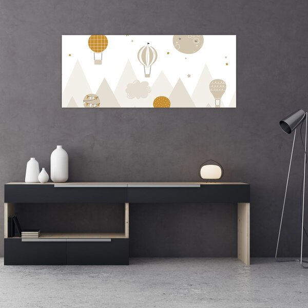 Slika - Leteći baloni (120x50 cm)