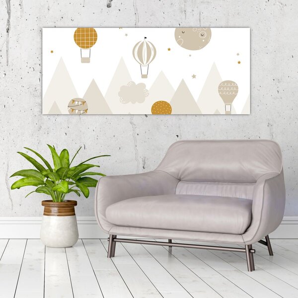 Slika - Leteći baloni (120x50 cm)