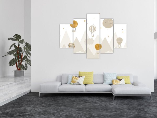 Slika - Leteći baloni (150x105 cm)