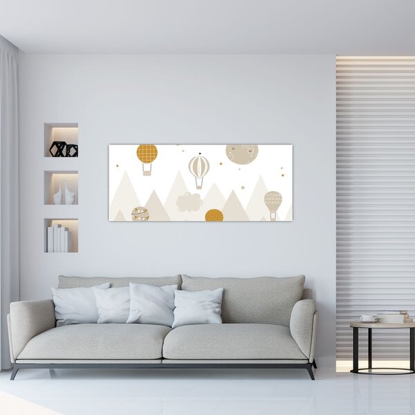 Slika - Leteći baloni (120x50 cm)