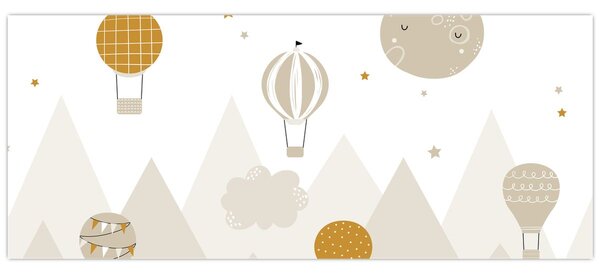 Slika - Leteći baloni (120x50 cm)