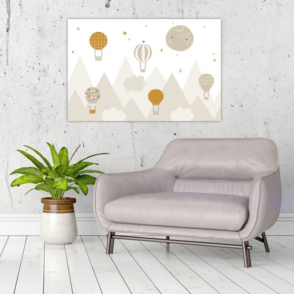 Slika - Leteći baloni (90x60 cm)