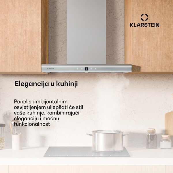 Klarstein Auriana napa, Ambient Light, 700 m³/h, WiFi, Touch, LED