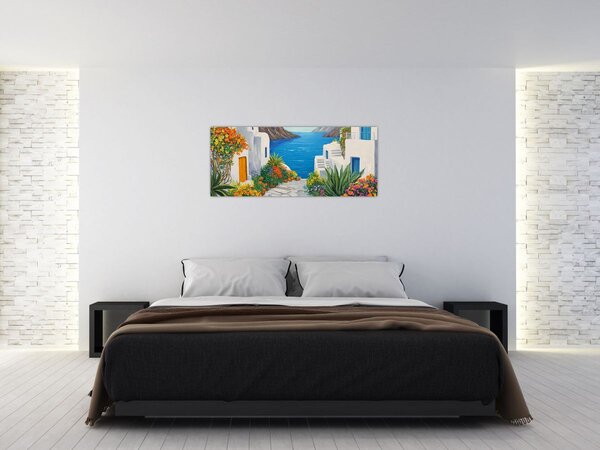 Slika - Grčka uličica (120x50 cm)