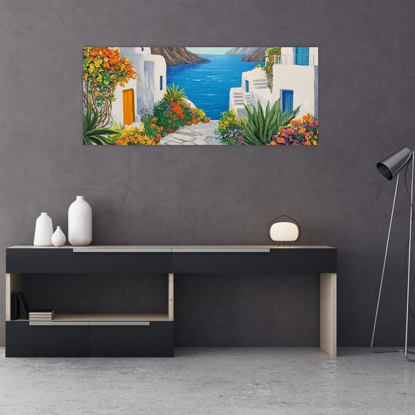Slika - Grčka uličica (120x50 cm)