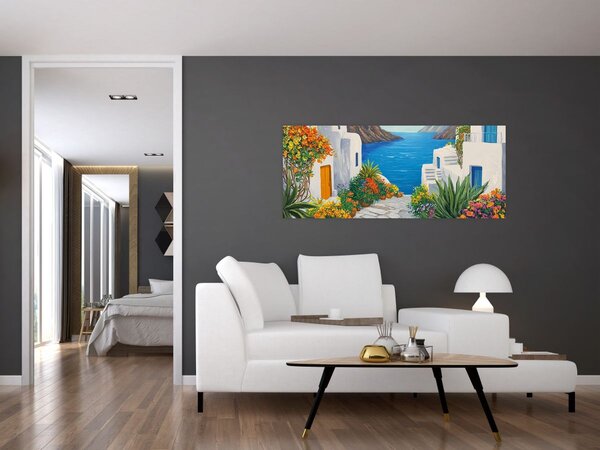 Slika - Grčka uličica (120x50 cm)
