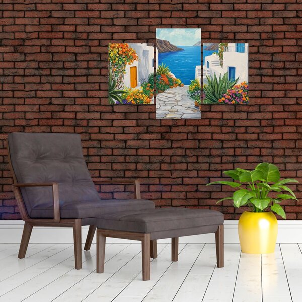 Slika - Grčka uličica (90x60 cm)