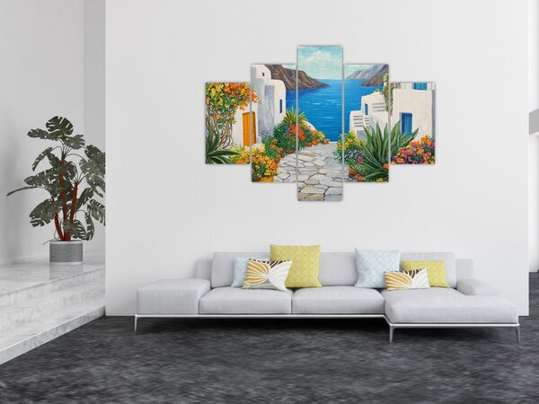 Slika - Grčka uličica (150x105 cm)