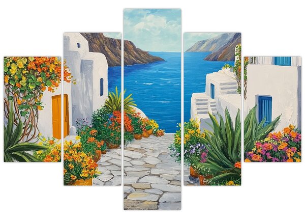 Slika - Grčka uličica (150x105 cm)