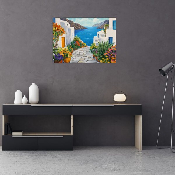 Slika - Grčka uličica (70x50 cm)