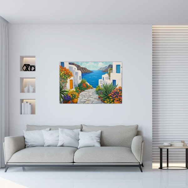 Slika - Grčka uličica (90x60 cm)