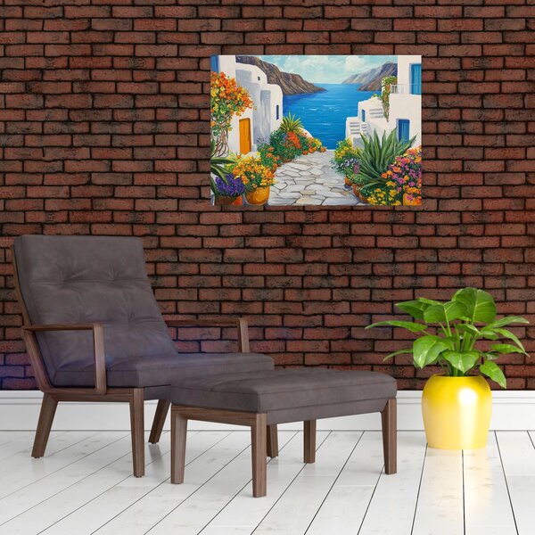 Slika - Grčka uličica (70x50 cm)