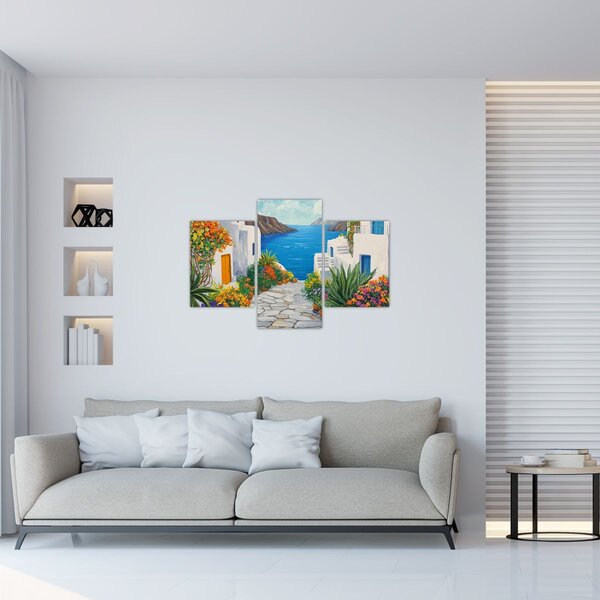 Slika - Grčka uličica (90x60 cm)