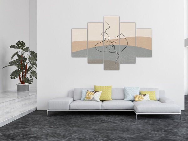 Slika - Crtani poljubac (150x105 cm)