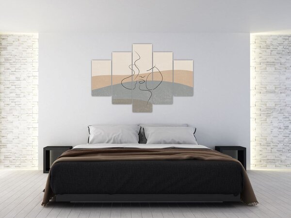 Slika - Crtani poljubac (150x105 cm)