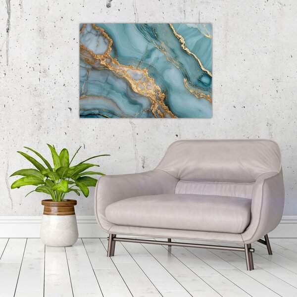 Slika - Tirkizni mramor (70x50 cm)