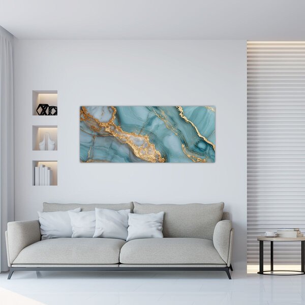 Slika - Tirkizni mramor (120x50 cm)