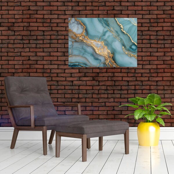 Slika - Tirkizni mramor (70x50 cm)