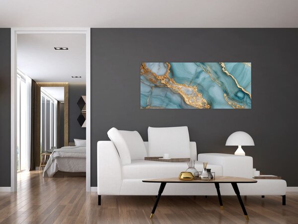 Slika - Tirkizni mramor (120x50 cm)