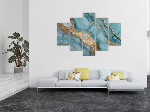 Slika - Tirkizni mramor (150x105 cm)