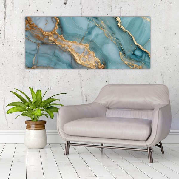 Slika - Tirkizni mramor (120x50 cm)