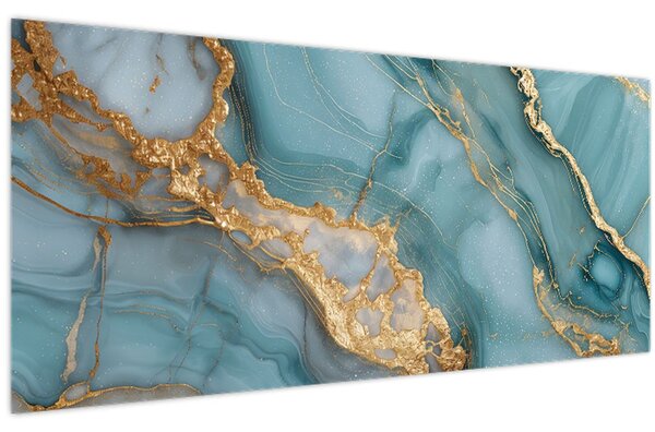 Slika - Tirkizni mramor (120x50 cm)