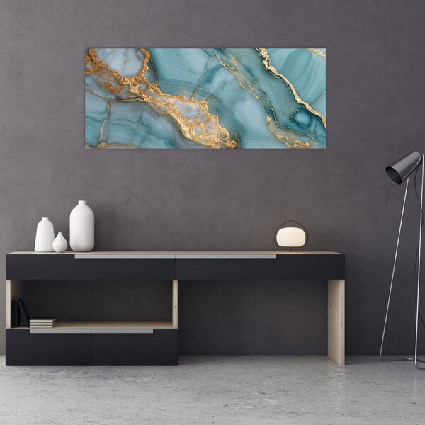 Slika - Tirkizni mramor (120x50 cm)